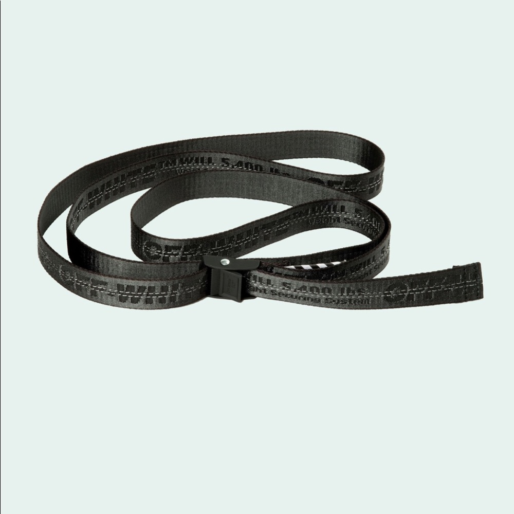 NWT Off white mini industrial belt in black
